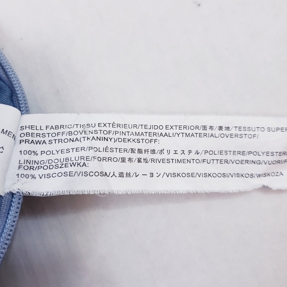 NWT J.O.A. High Waist Crop Pants Blue White Stripe XS - Picture 10 of 10